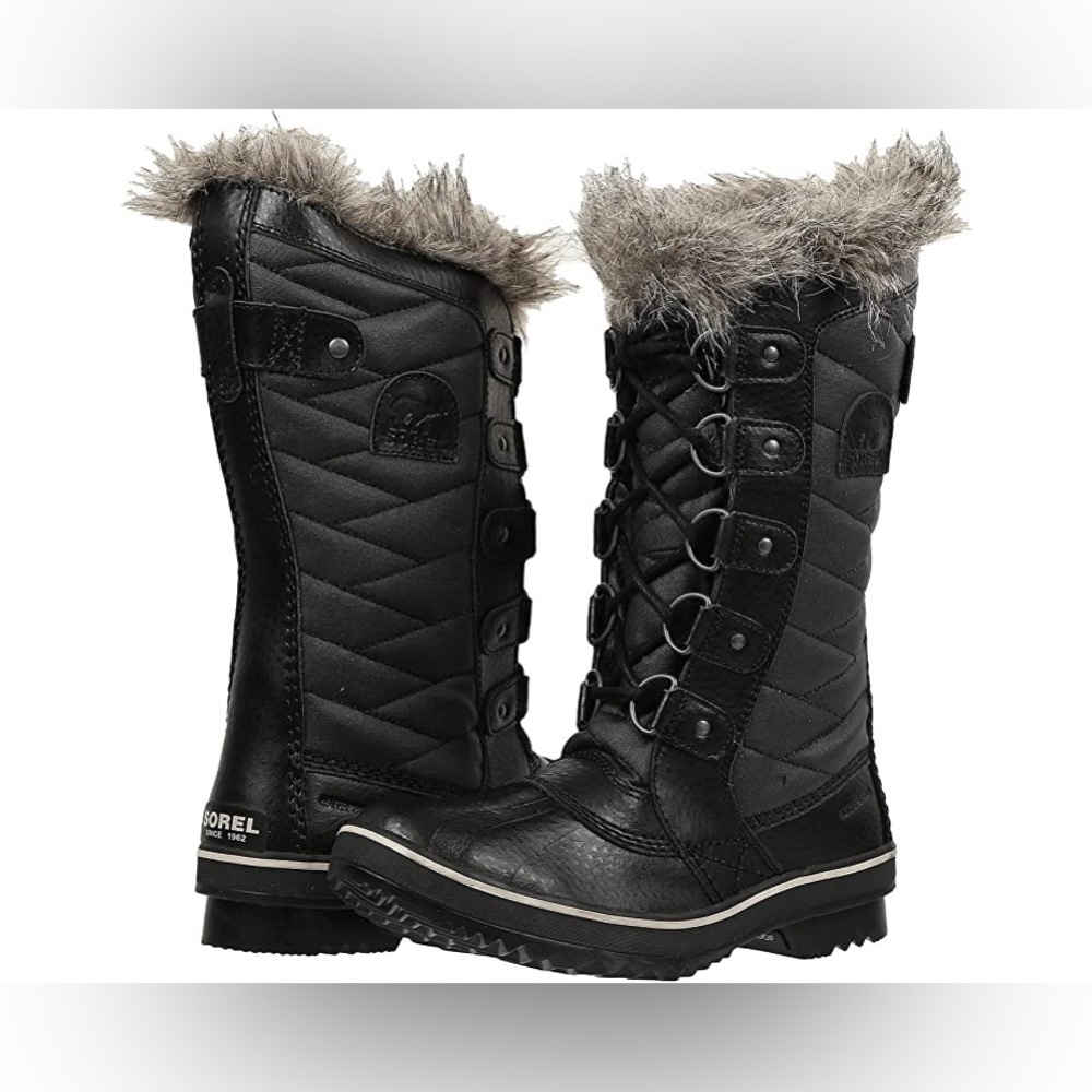 Never worn! Black Sorel Tall Winter Boots